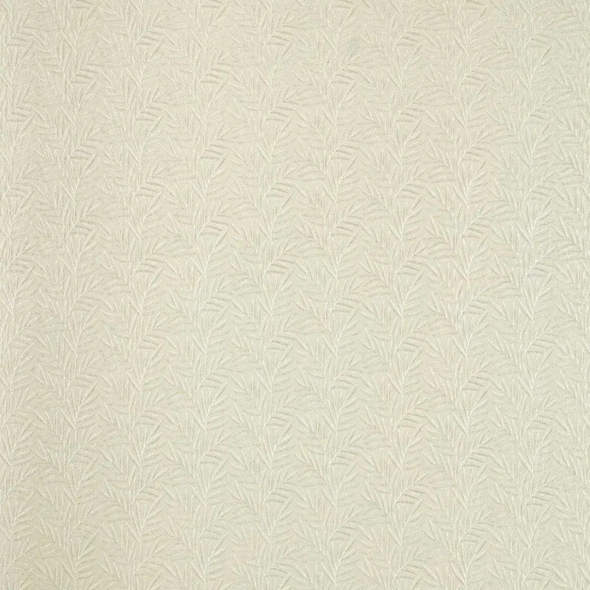 Virgata Fabric - Ivory by neutral botanical embroideried fabric from Clarke & Clarke