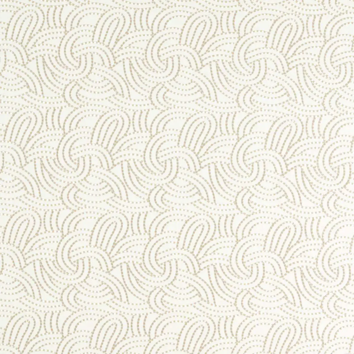 Volu Fabric - Linen by neutral contemporary embroideried fabric from Clarke & Clarke