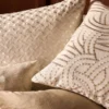 neutral geometric cushion with