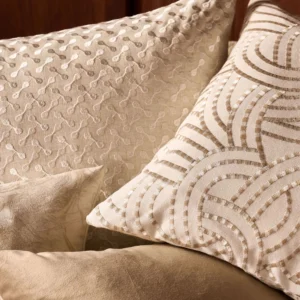 neutral geometric cushion with