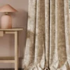 neutral misc curtain with side table and lamps