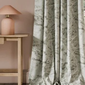 black-grey misc curtain with side table and lamps