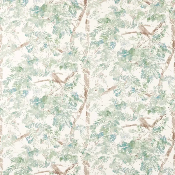 green botanical printed fabric from Harlequin