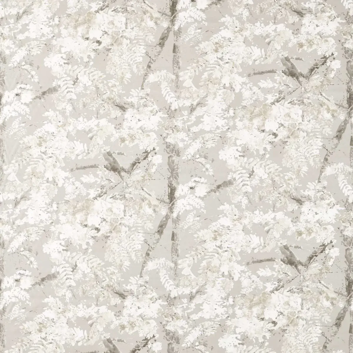 neutral botanical printed fabric from Harlequin
