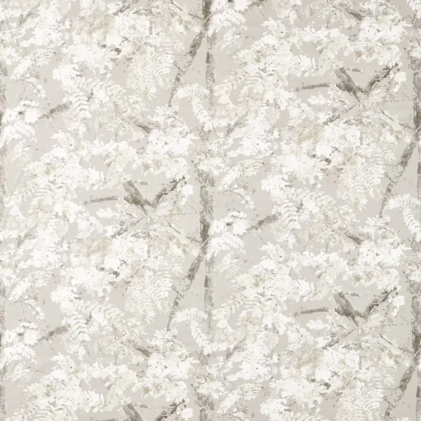 neutral botanical printed fabric from Harlequin