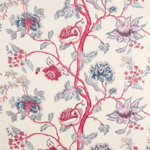 red botanical printed fabric from Harlequin