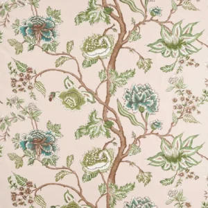 green botanical printed fabric from Harlequin