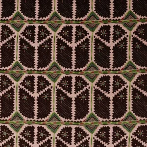 pink geometric velvet-chenille fabric from Harlequin