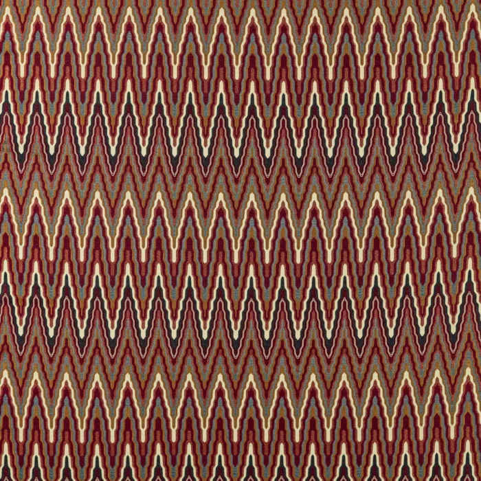 Elota Fabric - Indigo / Maroon swatch