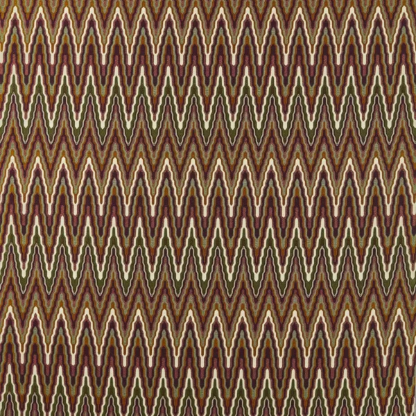 Elota Fabric - Burgundy / Moss by green geometric woven fabric from Harlequin