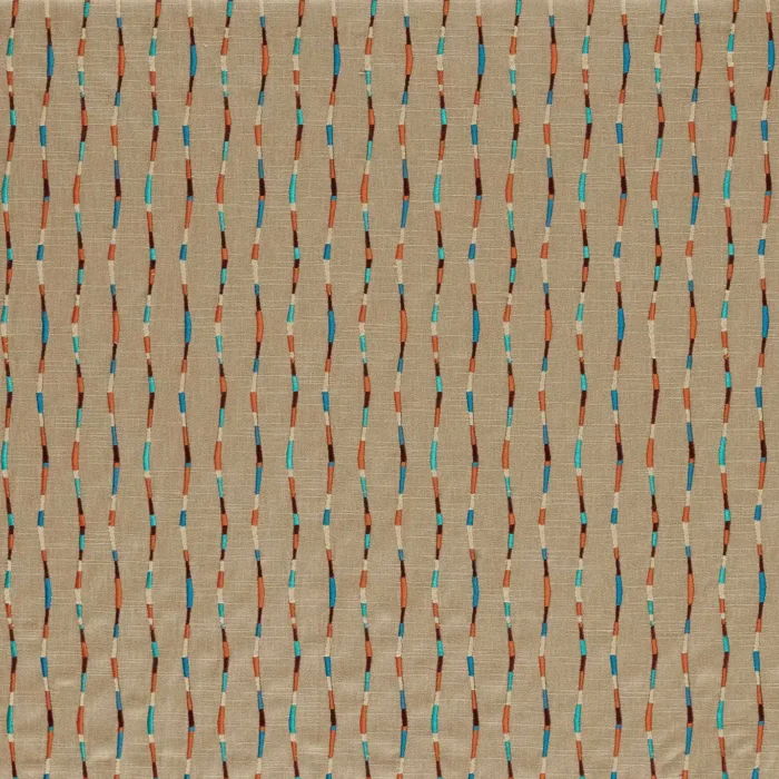 Morelia Fabric - Terracotta /  Cerulean – Terracotta / Cerulean swatch