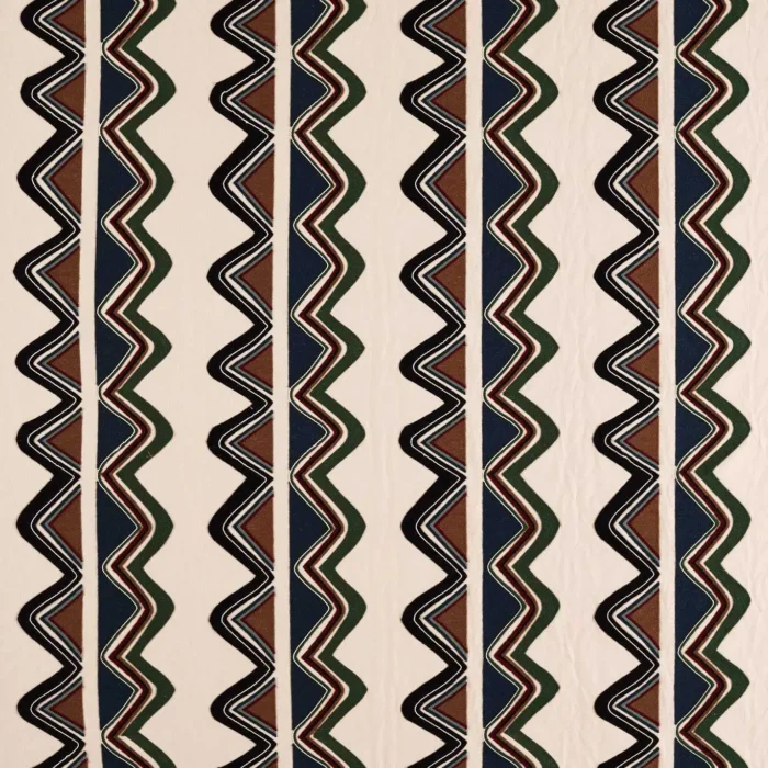 Kaleido Fabric - Moss / Onyx swatch