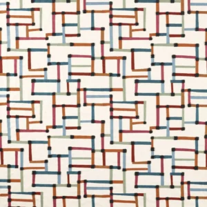 multicolour geometric woven fabric from Harlequin
