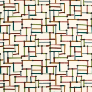 multicolour geometric woven fabric from Harlequin