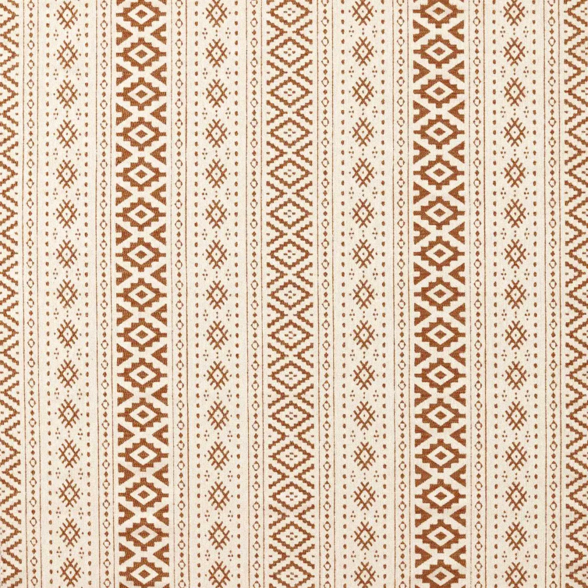 Rebozo Fabric - Terracotta by brown traditional woven fabric from Harlequin
