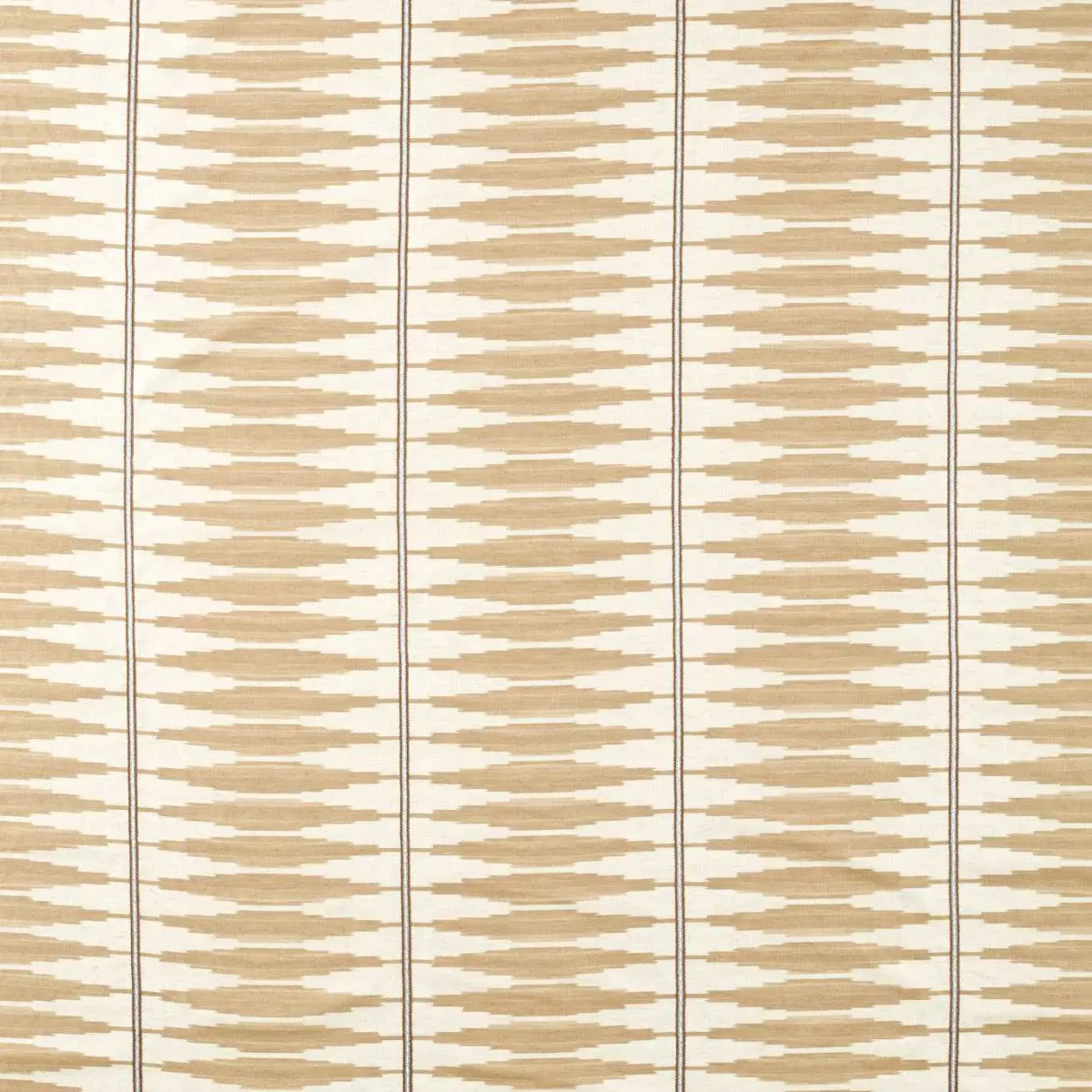 Cintilla Fabric - Taupe / Dove by neutral striped embroideried fabric from Harlequin