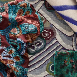 multicolour contemporary curtain with