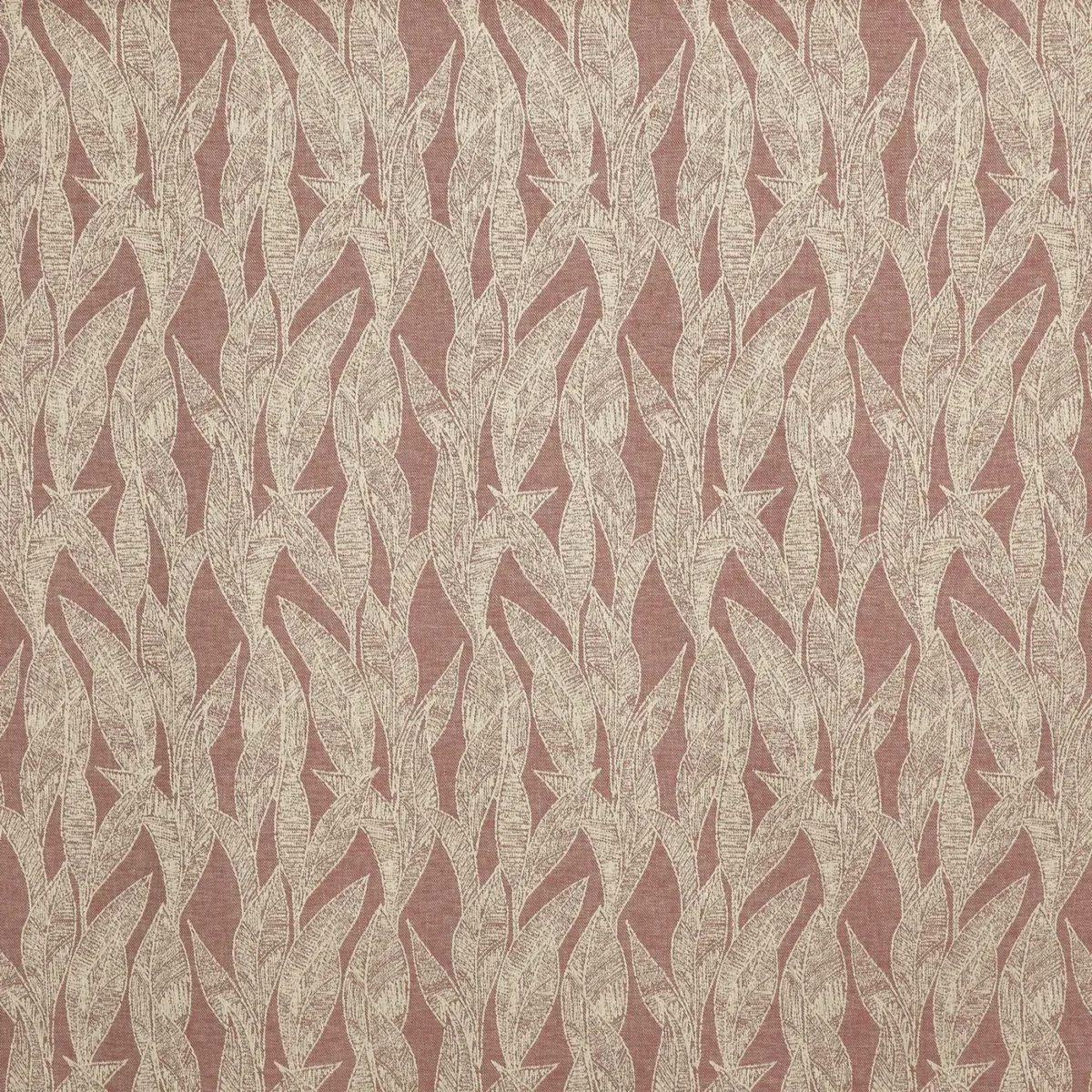 Dali Fabric - Woodrose by red contemporary jacquard fabric from Prestigious Textiles
