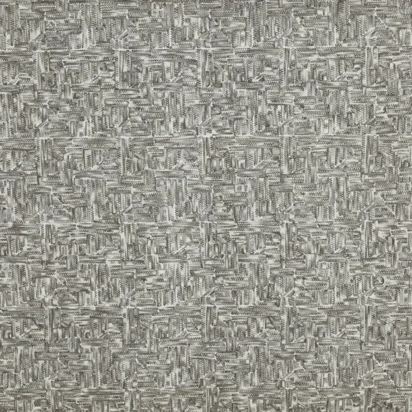 Diez Fabric - Mercury by black-grey contemporary embroideried fabric from Prestigious Textiles