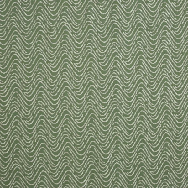 Felice Fabric - Canopy by green contemporary embroideried fabric from Prestigious Textiles