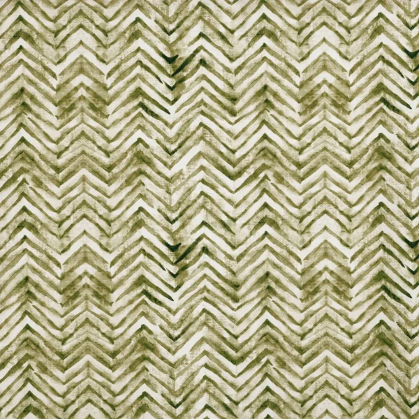 green geometric printed fabric from Prestigious Textiles