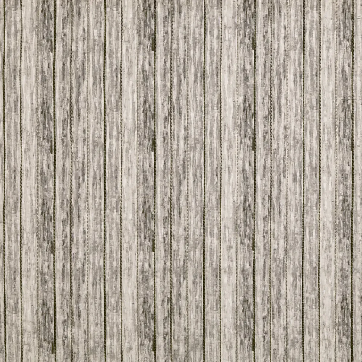 black-grey striped embroideried fabric from Prestigious Textiles