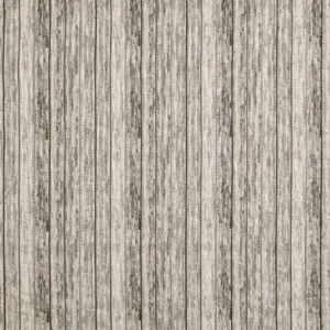 black-grey striped embroideried fabric from Prestigious Textiles