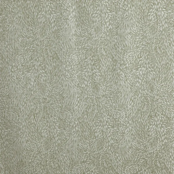 Pluma Fabric - Grassland by green botanical jacquard fabric from Prestigious Textiles