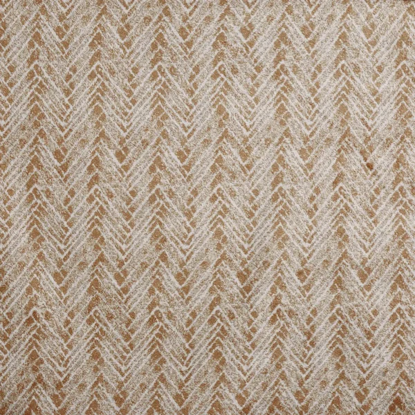 Cabello Fabric - Desert by brown geometric velvet-chenille fabric from Prestigious Textiles