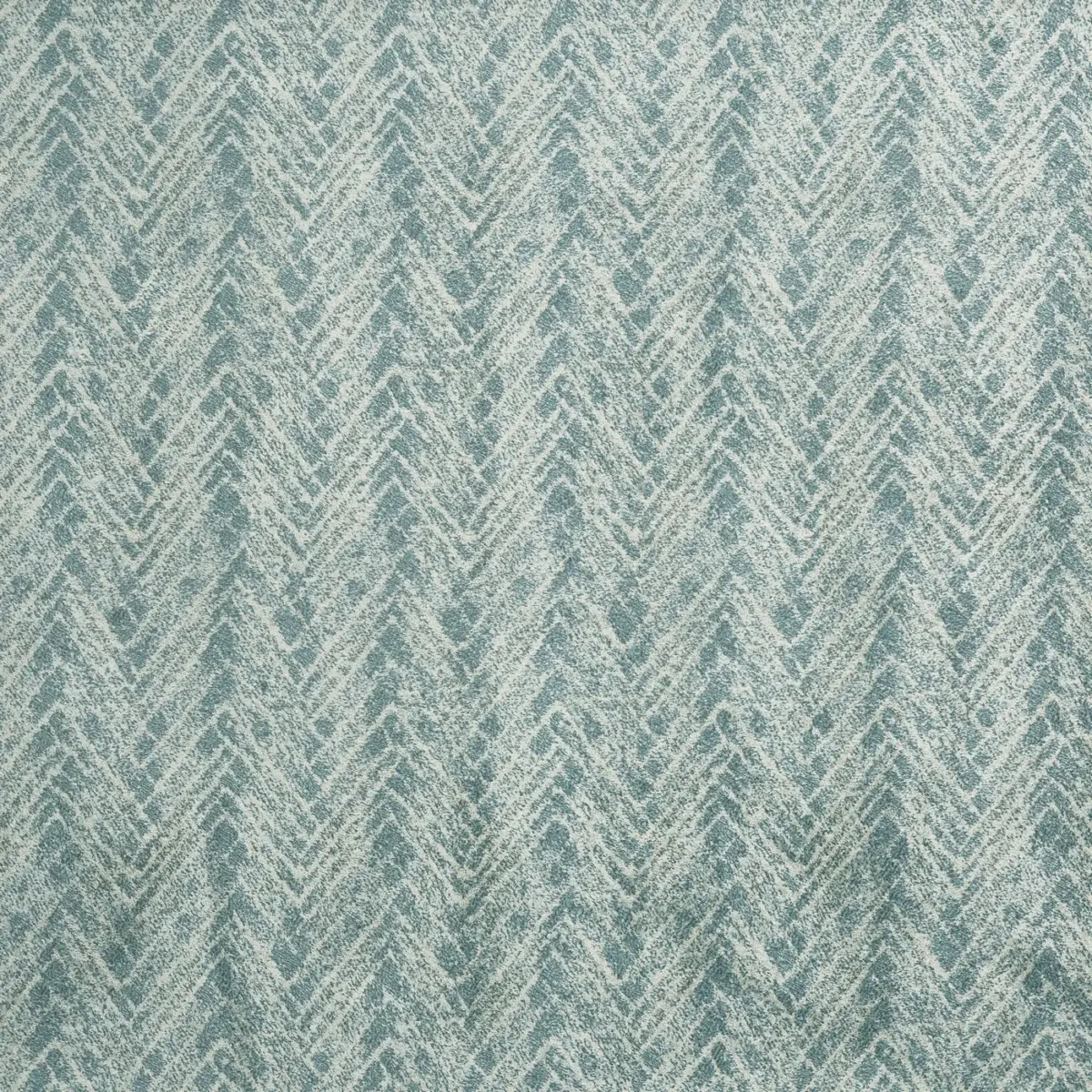 blue geometric velvet-chenille fabric from Prestigious Textiles