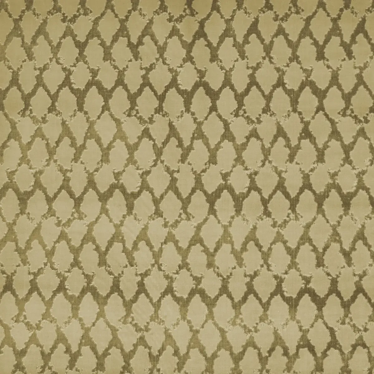 Escala Fabric - Grassland by green geometric velvet-chenille fabric from Prestigious Textiles
