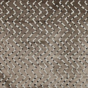 brown geometric velvet-chenille fabric from Prestigious Textiles