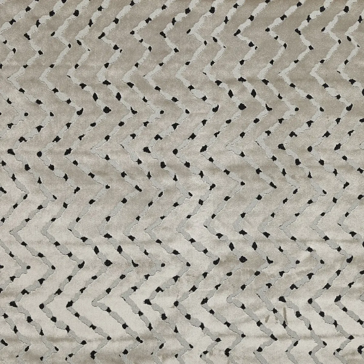 neutral geometric velvet-chenille fabric from Prestigious Textiles