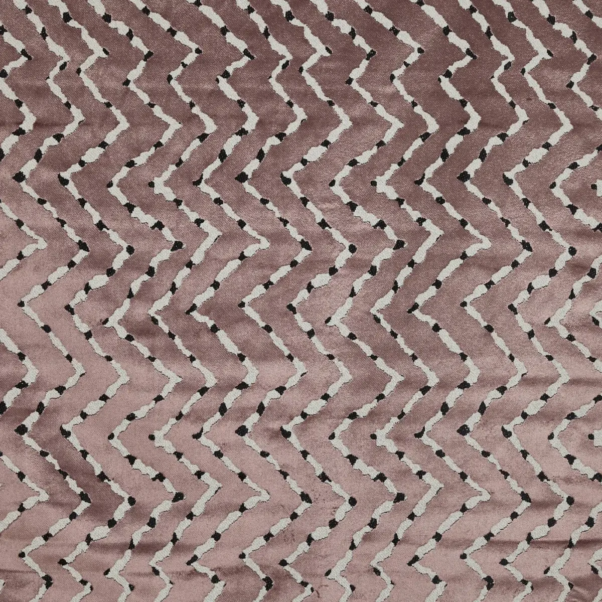 Zorro Fabric - Storm by purple geometric velvet-chenille fabric from Prestigious Textiles