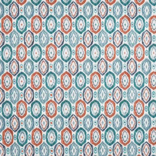Roxy Fabric - Dragonfly by blue traditional printed fabric from Prestigious Textiles