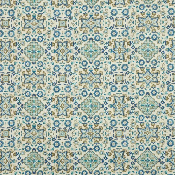 blue traditional printed fabric from Prestigious Textiles