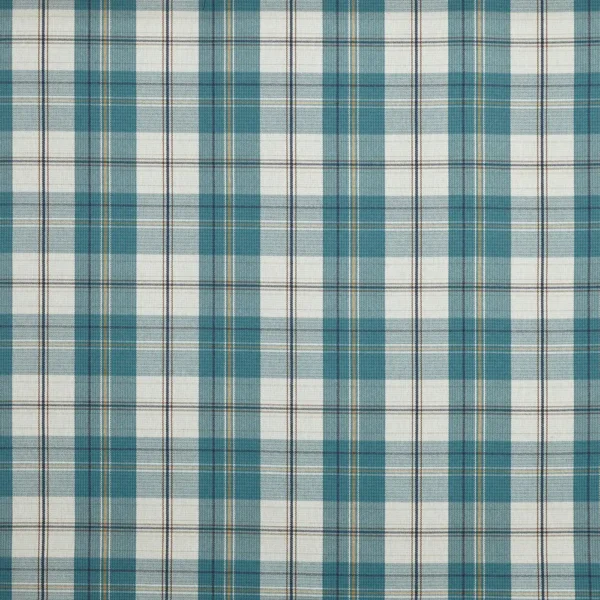Cyrus Fabric - Lagoon by blue checked woven fabric from Prestigious Textiles