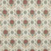 red botanical embroideried fabric from Prestigious Textiles