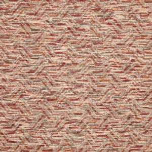 red geometric velvet-chenille fabric from Prestigious Textiles