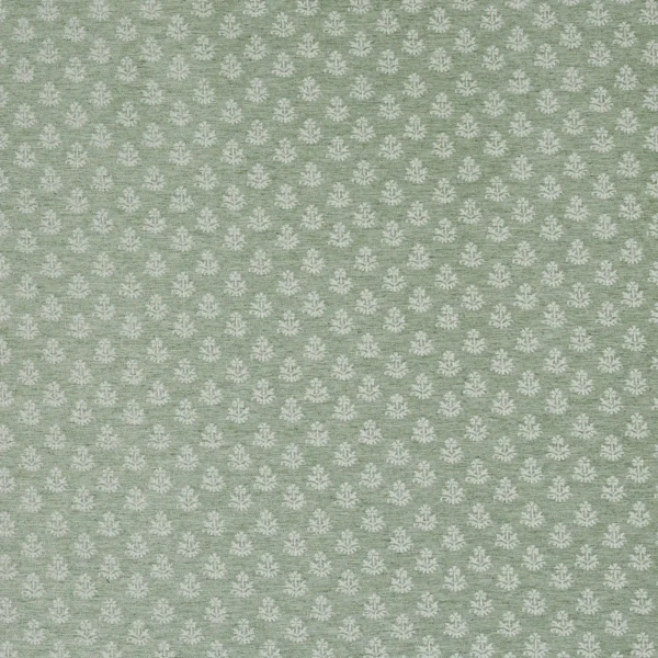 Zari Fabric - Oasis by green botanical woven fabric from Prestigious Textiles