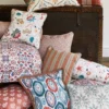 green traditional cushion with