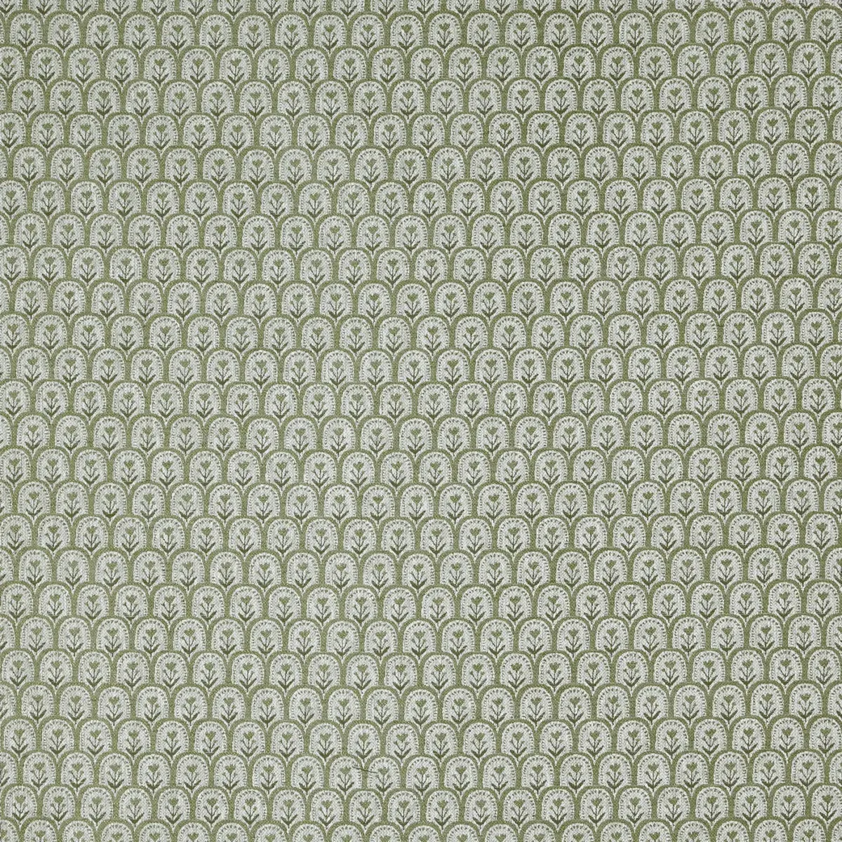 green botanical woven fabric from Prestigious Textiles