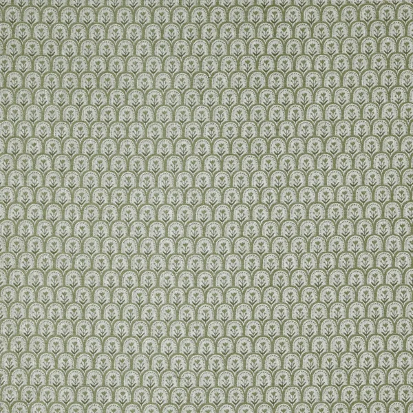 Bettina Fabric - Olive by green botanical woven fabric from Prestigious Textiles