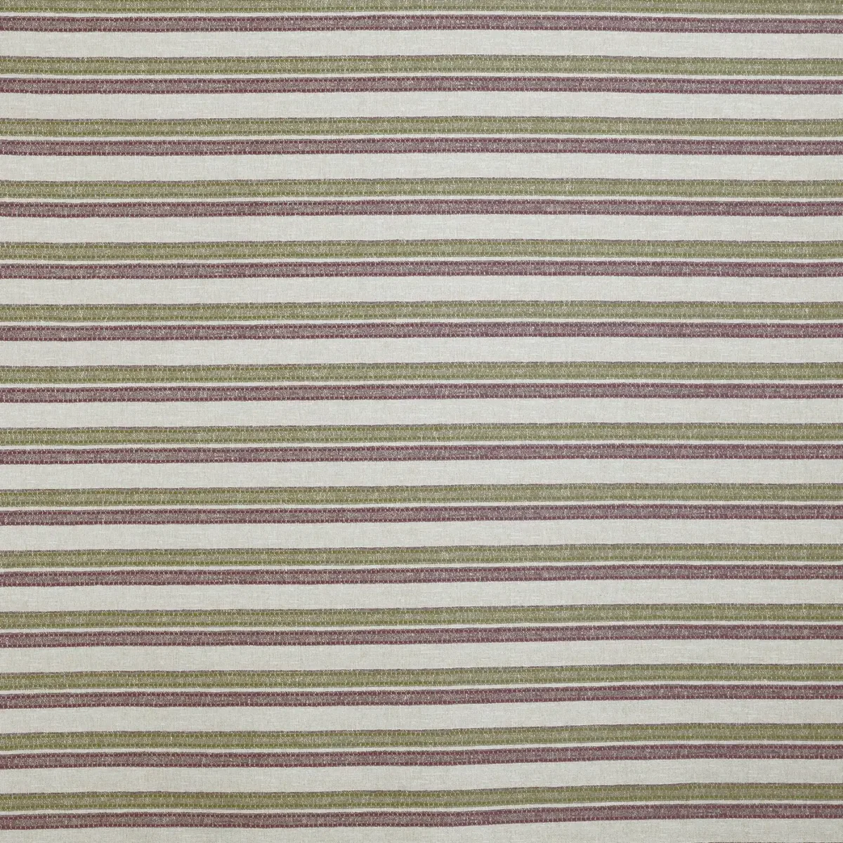 Raffaella Fabric - Fig by green striped woven fabric from Prestigious Textiles