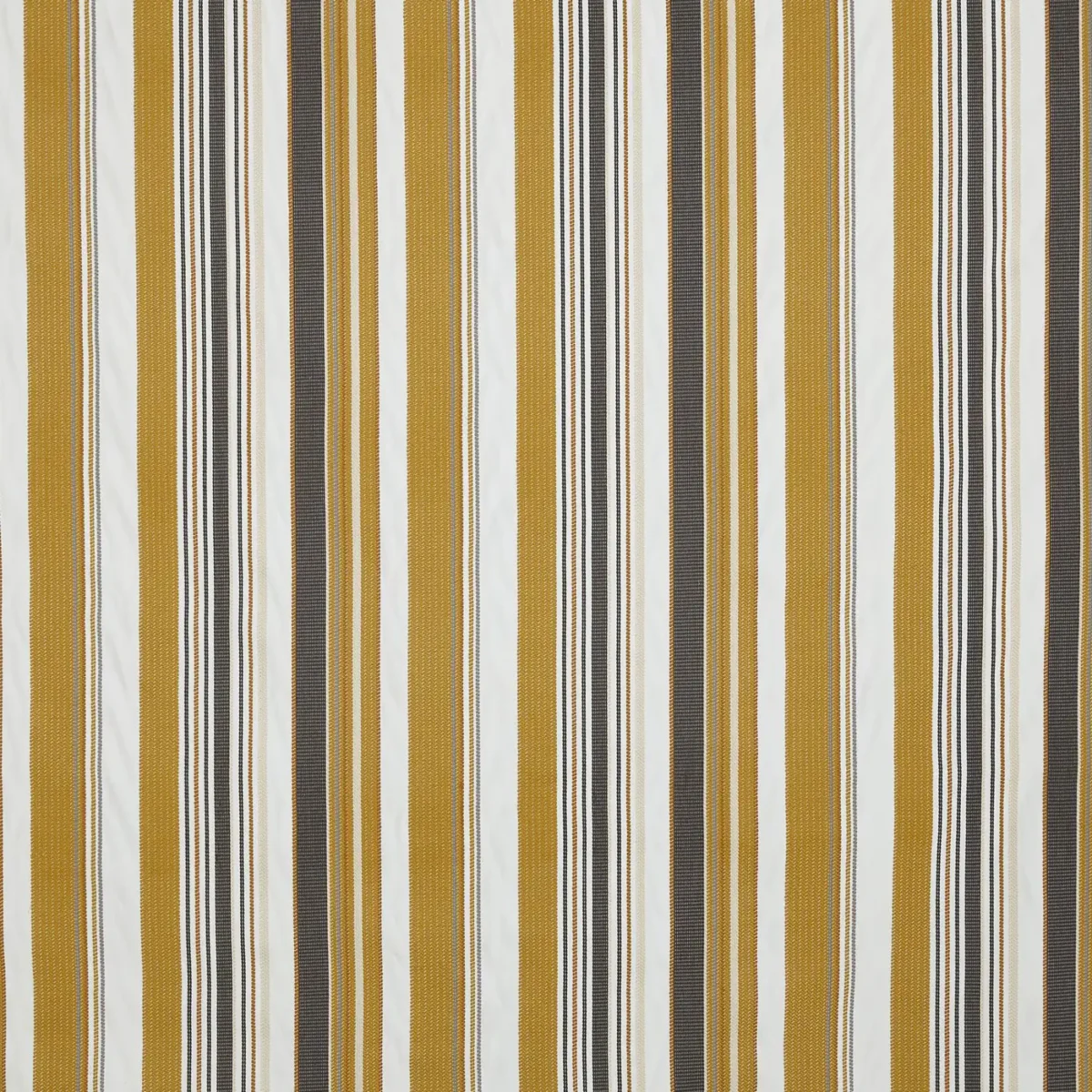 Chiara Fabric - Sunset by yellow striped woven fabric from Prestigious Textiles