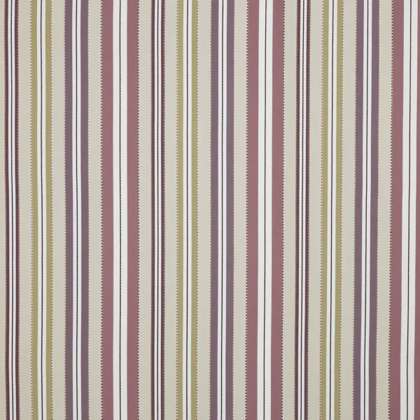 Leonardo Fabric - Fig by purple striped woven fabric from Prestigious Textiles