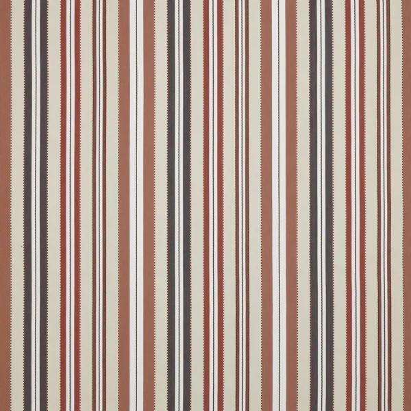 Leonardo Fabric - Sienna by orange striped woven fabric from Prestigious Textiles