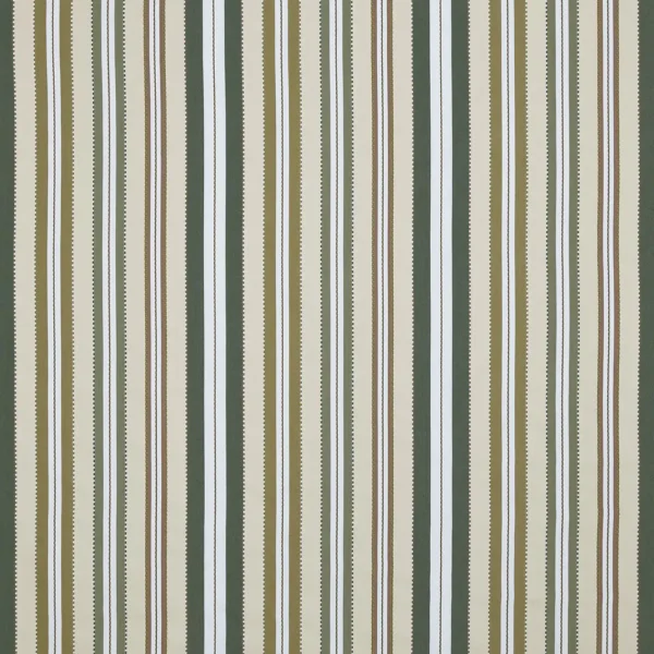 Leonardo Fabric - Olive by green striped woven fabric from Prestigious Textiles