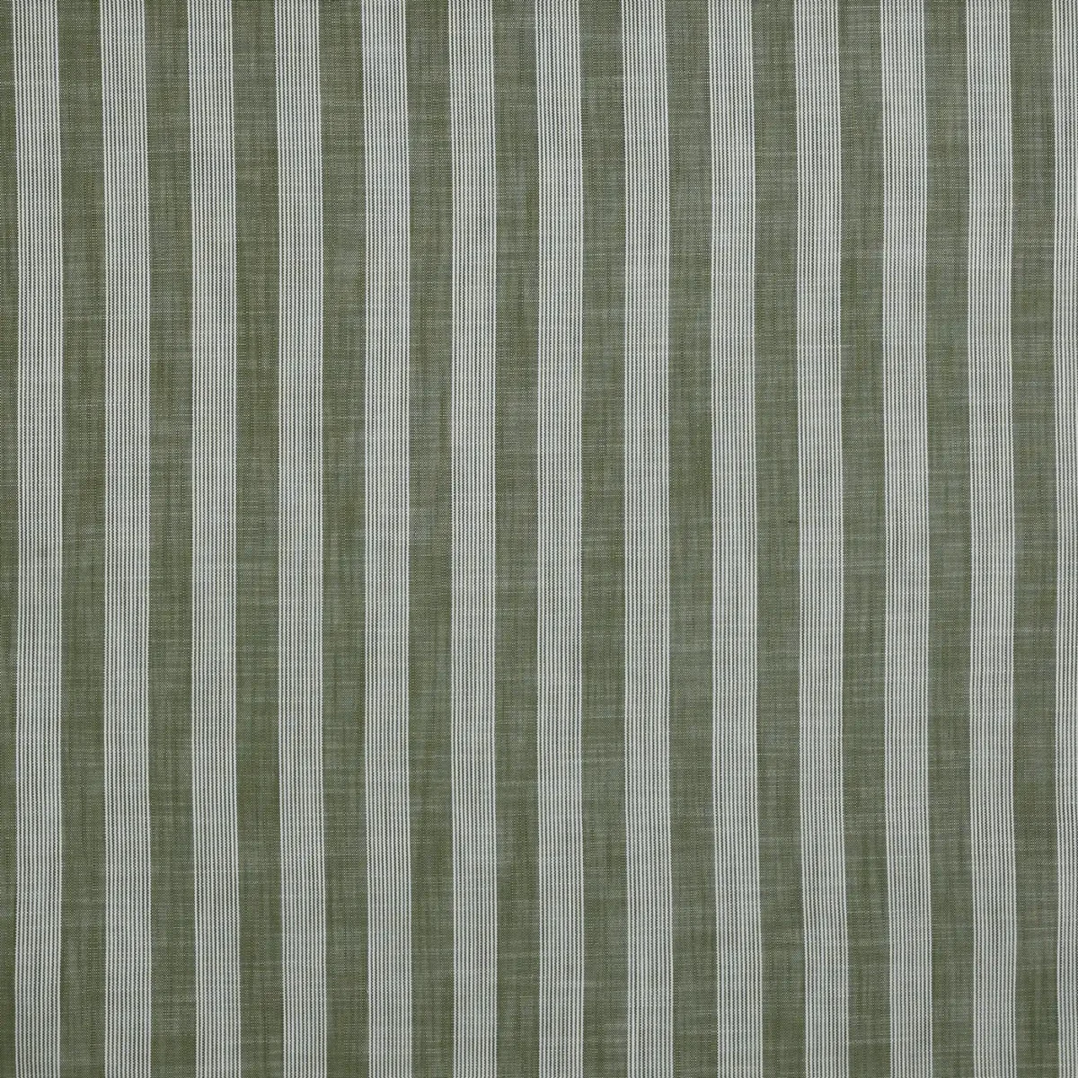 Antonia Fabric - Olive by green striped woven fabric from Prestigious Textiles
