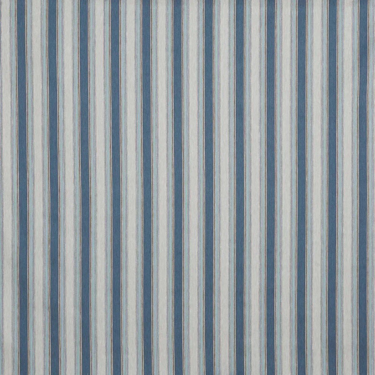 Cortona Fabric - Chambray by blue striped woven fabric from Prestigious Textiles